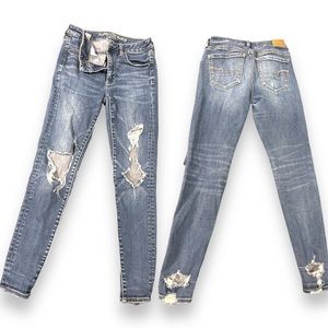 American Eagle High Rise Super Stretch Jegging Jean Size 2 Short